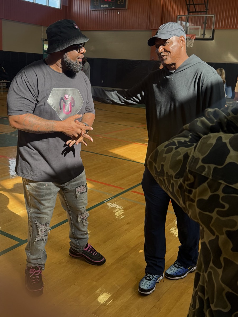 MenUp365 brothers showing up for each other at a community gathering